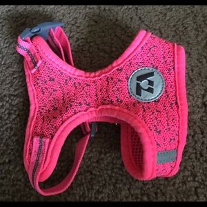Cute hot pink xs dog harness comfortable pet walk